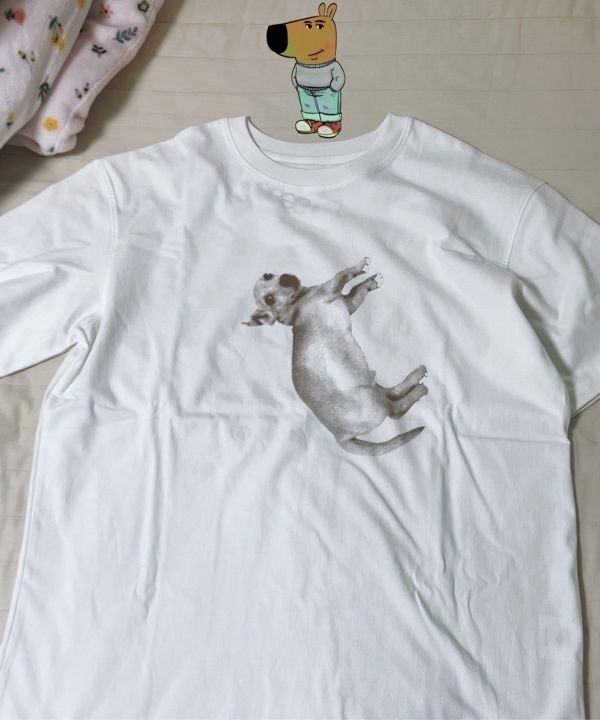★AEAE★ aeae X PEAKBOY BARNEY TSHIRTS WHITE MUSINSA | AEAE aeae x PEAKBOY BARNEY T-SHIRTS [WHITE]