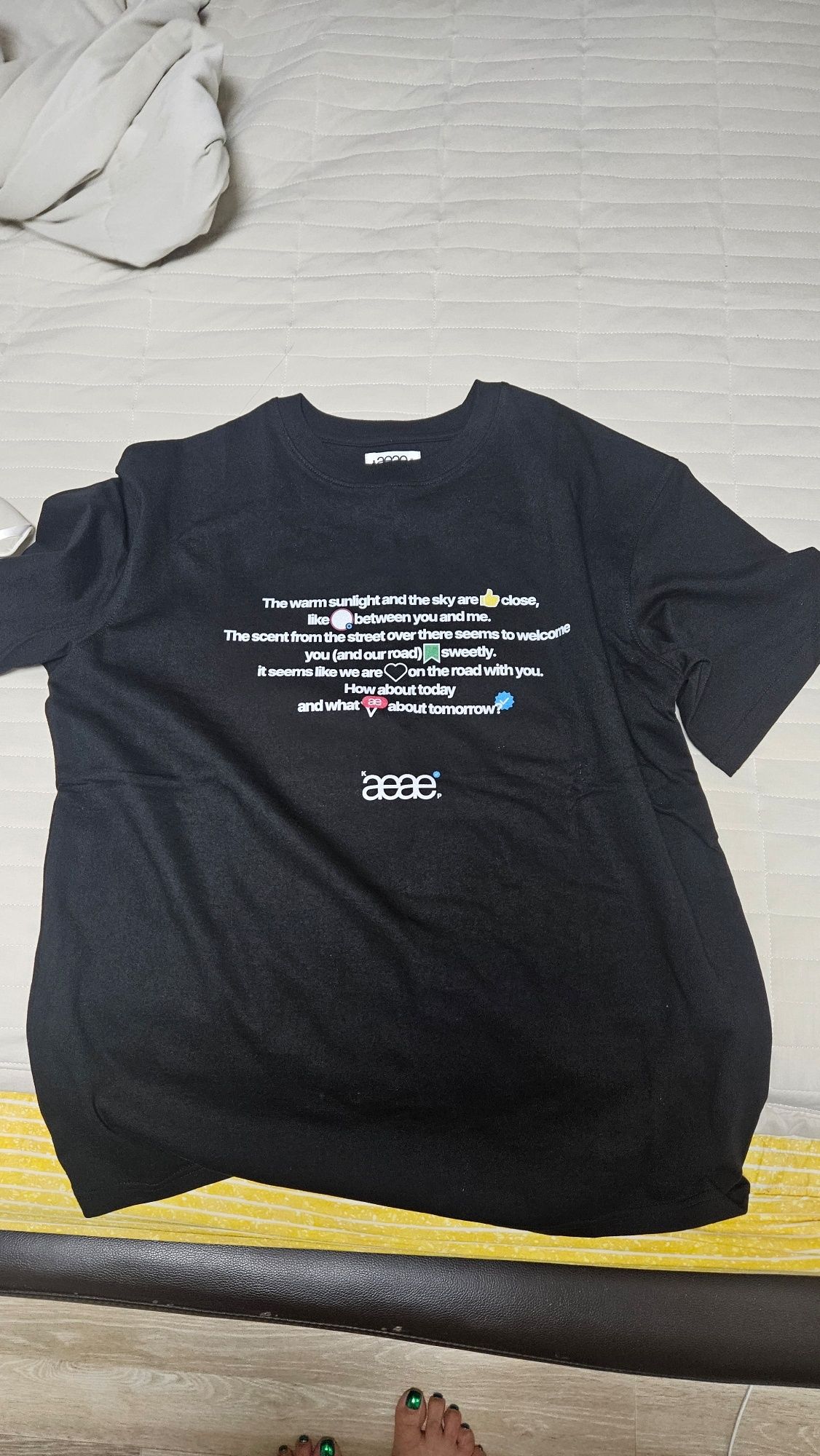 MUSINSA公式 | AEAE aeae x PEAKBOY WALK T-SHIRTS [WHITE]