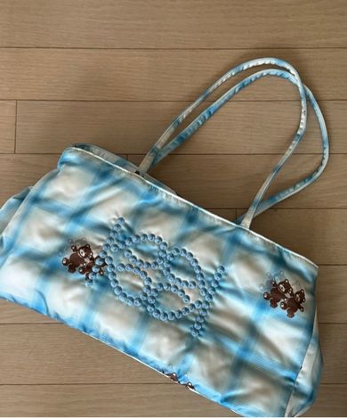 MUSINSA公式 | KIJUN Shopper Bag Check Bear