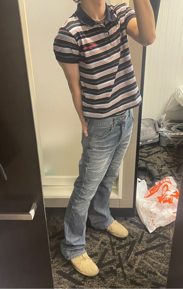 MUSINSA | LECYTO Vintage Multi Stripe PK_[Navy]