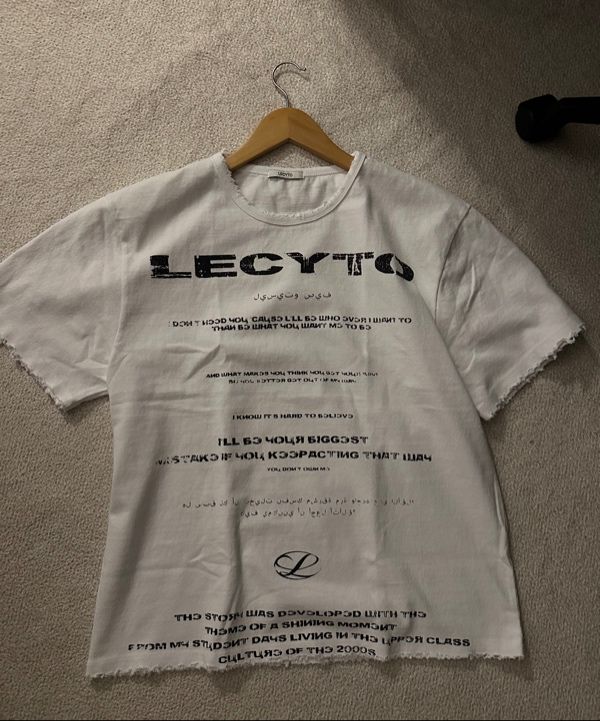 ★LECYTO★ Destroyed Oversized Logo TShirtBlack MUSINSA | LECYTO Destroyed Oversized Logo T-Shirt_[White]