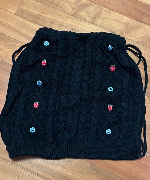【RONRON】RASPBERRY STRING KNIT BAG MUSINSA | RONRON RASPBERRY STRING KNIT BAG BLACK