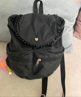 론론(RONRON) RUFFLE POINTED MINI BACKPACK BLACK - 사이즈 & 후기 | 무신사