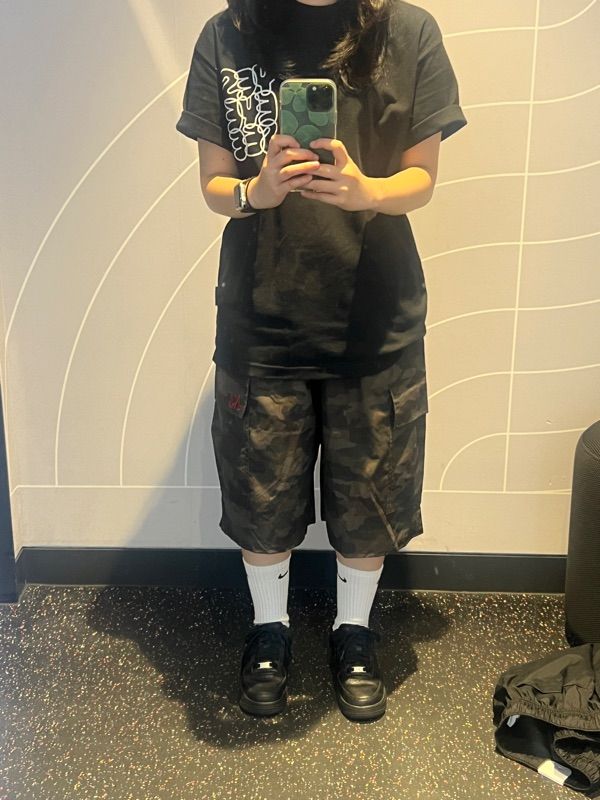 ■MUCENT■ Camo Cargo Pants Military Poly Nylon Bermuda Half MUSINSA | MUCENT Camo Cargo Pants Military Poly Nylon
