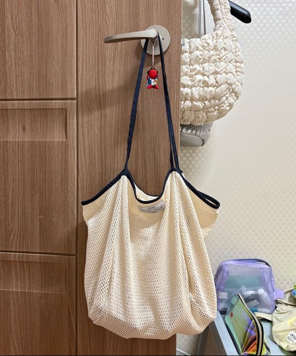 エコバッグ FOLNUA MER ECO BAG IVORY NYLON F24SWFBCA06 Mer Eco Bag Ivory - nylon메르 에코백 - 나일론 - 폴뉴아