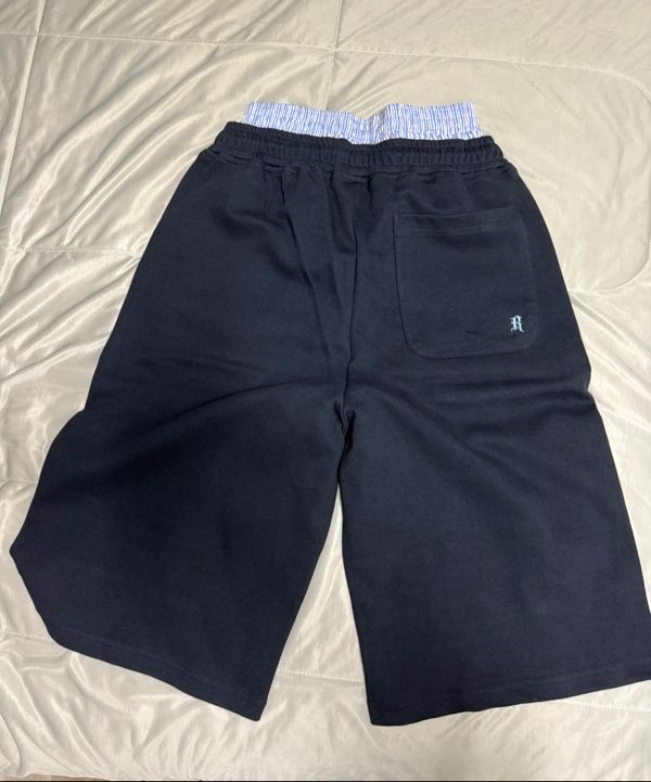 パンツ AEAE TRUNK LAYERED SWEATSHORTS [NAVY] runningHIGH]TRUNK LAYERED SWEAT SHORTS [NAVY]