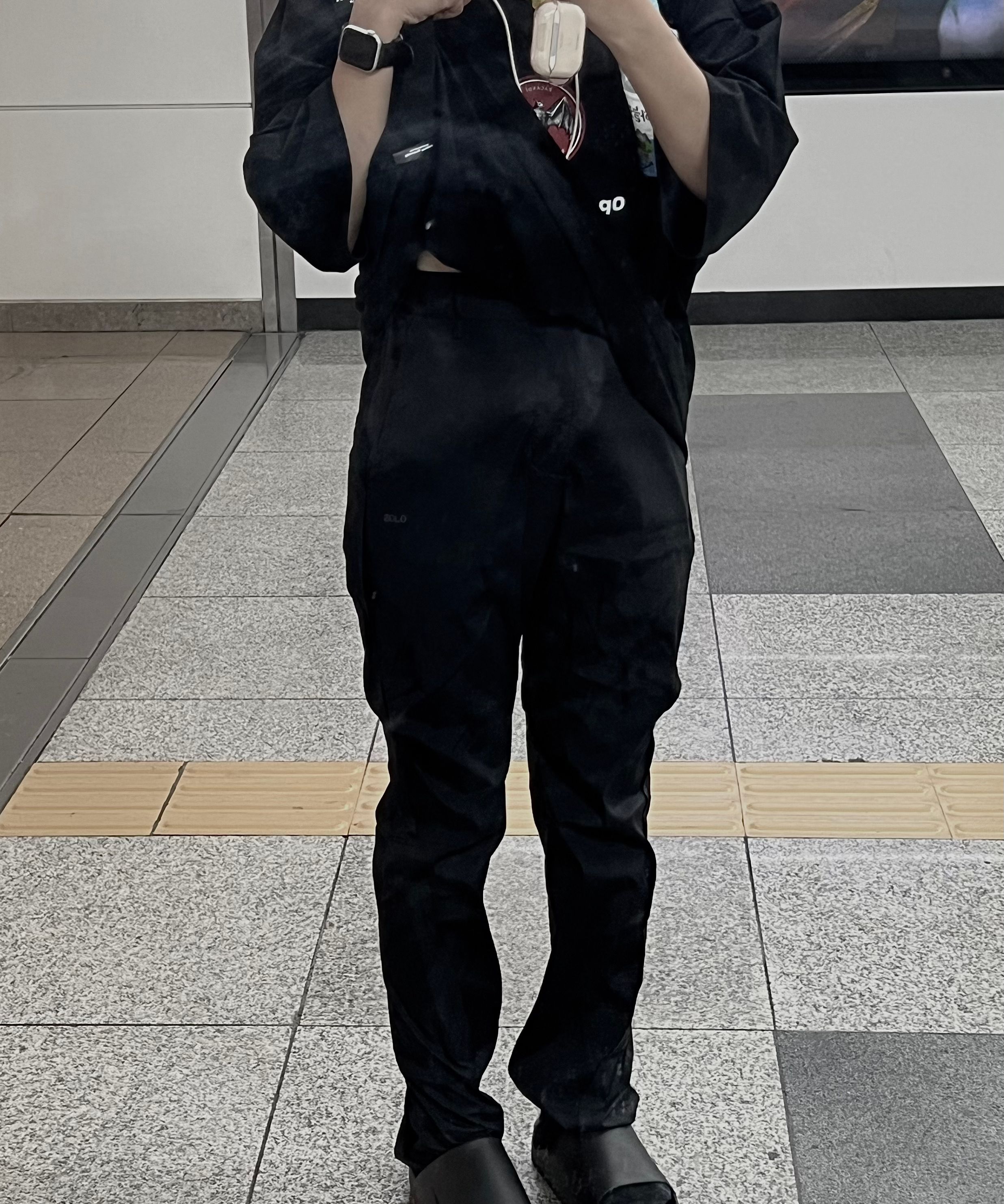 【OJOS】Mesh Parting Nylon Pants 2024060323531636227885866665dd
