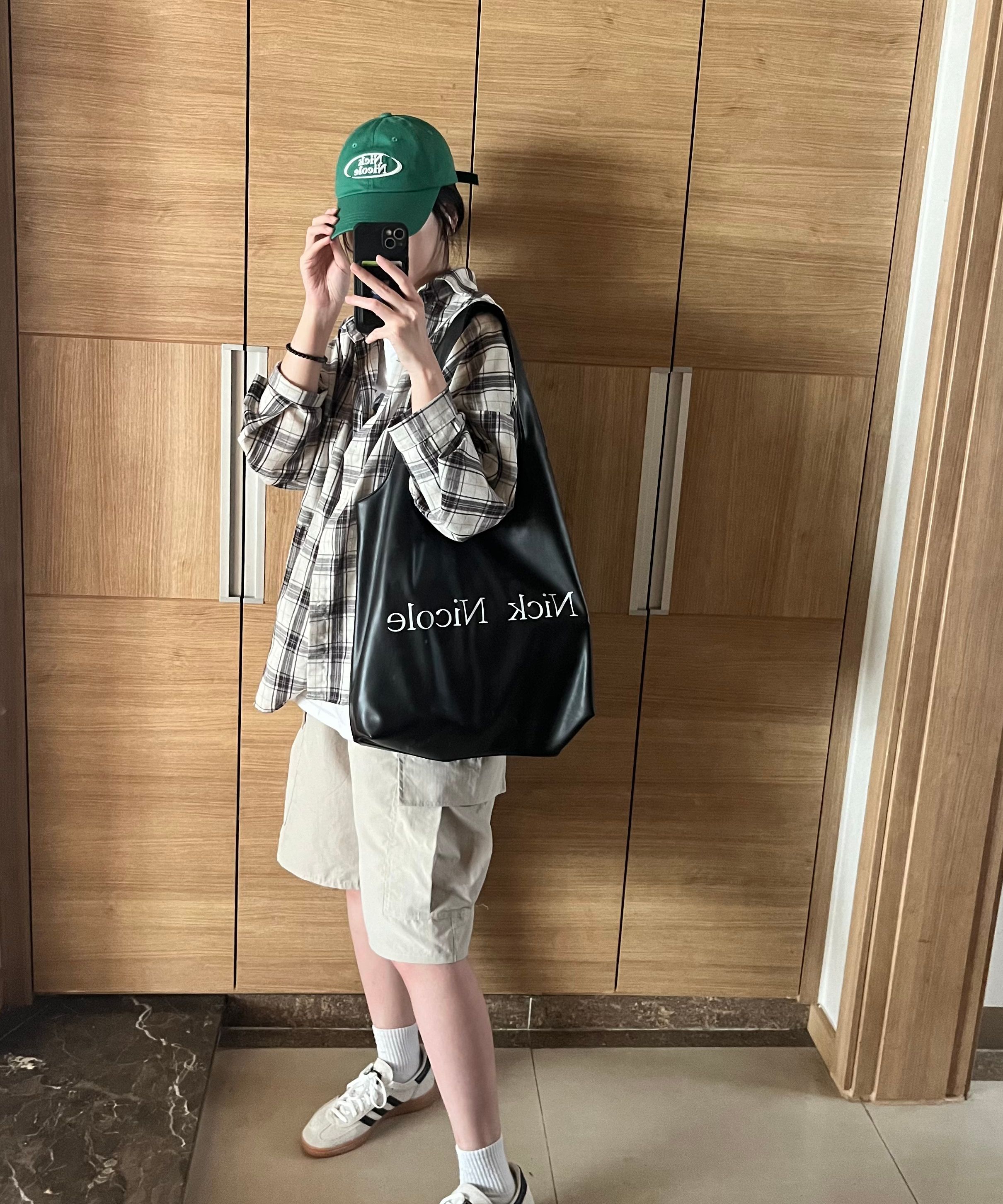 ★NICK&NICOLE★ NICOLE BIG SHOPPER BAG MUSINSA | NICK&NICOLE NICOLE BIG SHOPPER BAG_BLACK