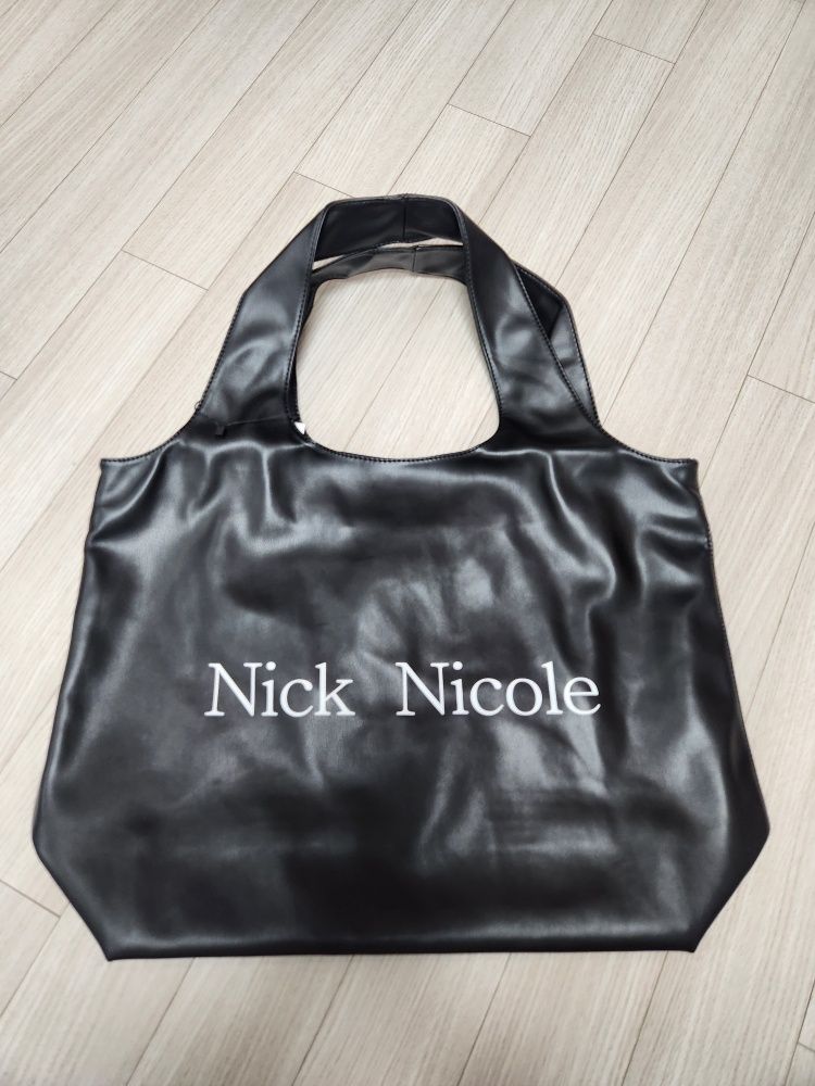 MUSINSA | NICK&NICOLE NICOLE BIG SHOPPER BAG_BLACK