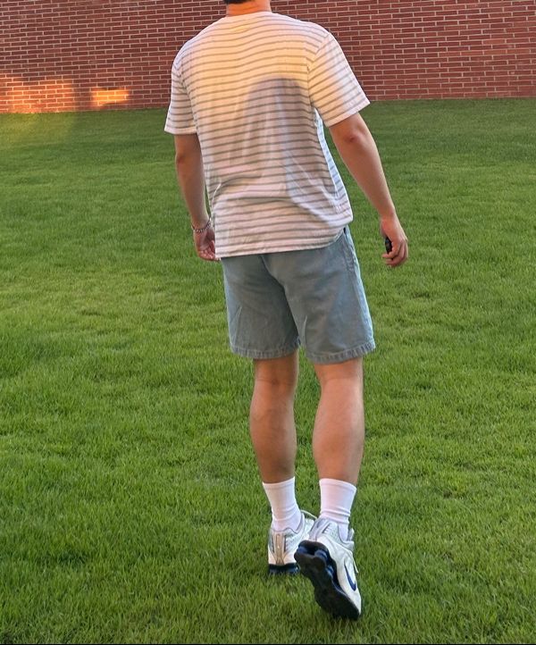 MUSINSA | SATUR All Day Basic Stripe Short Sleeve T-shirt Mint