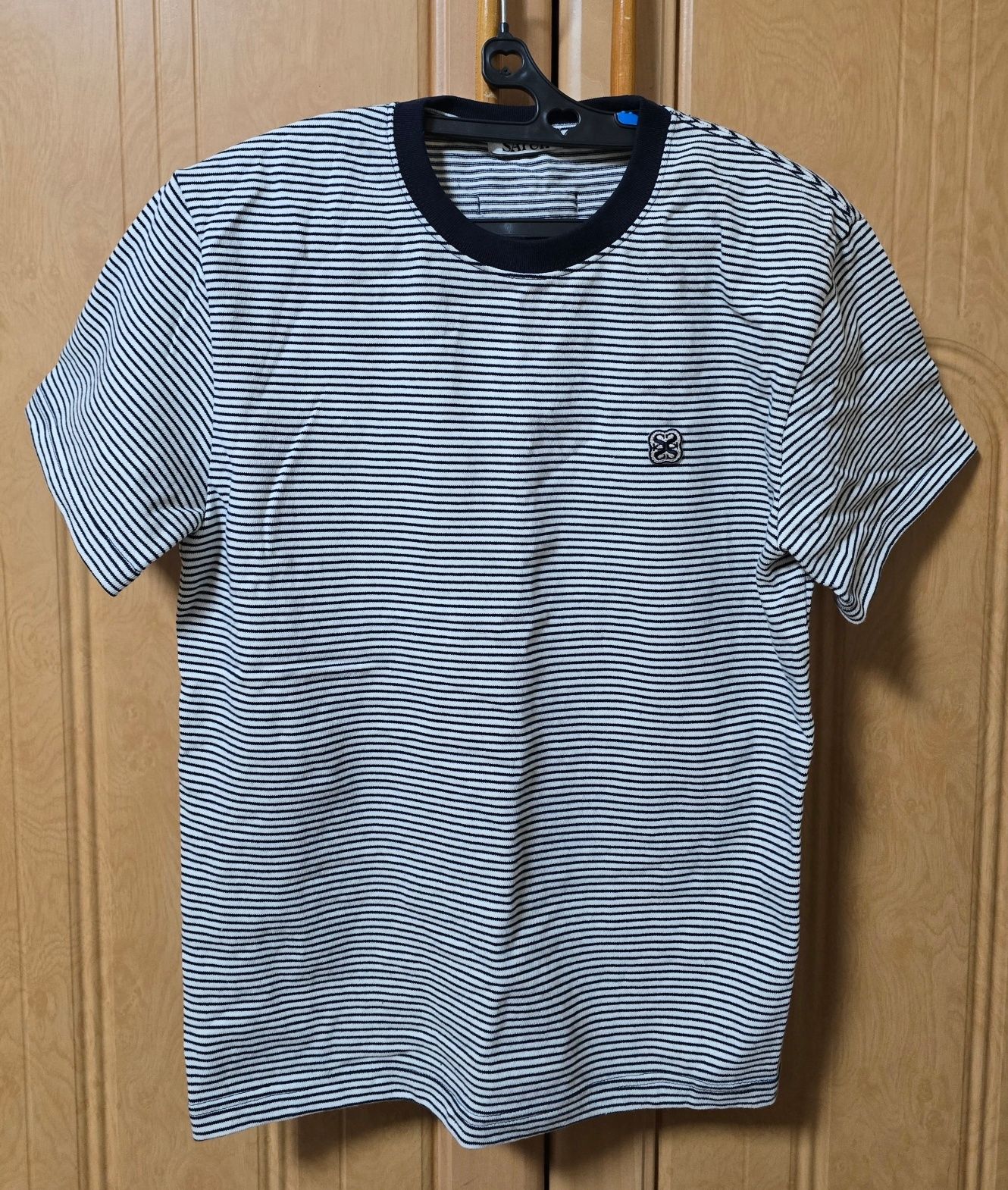 Tシャツ・カットソー SATUR All Day Color Stripe Short Sleeve T-Shirt Navy MUSINSA | SATUR All Day Color Stripe Short Sleeve T-shirt Navy