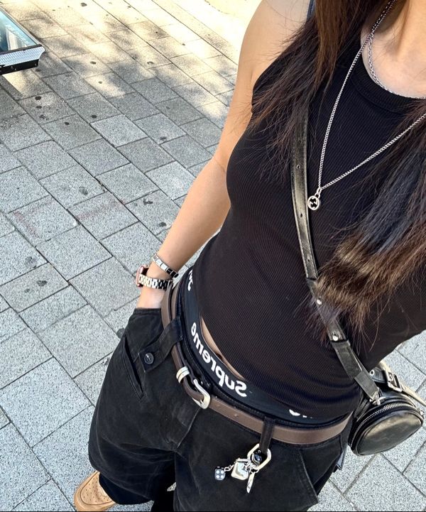 MUSINSA公式 | SAND MUSEUM OAK BAG MINI [Crack Black]