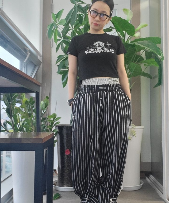 ◆BADBLOOD◆ AJ Easy Pants White Stripe w-pts24-040 MUSINSA | BADBLOOD AJ Easy Pants - White/Stripe