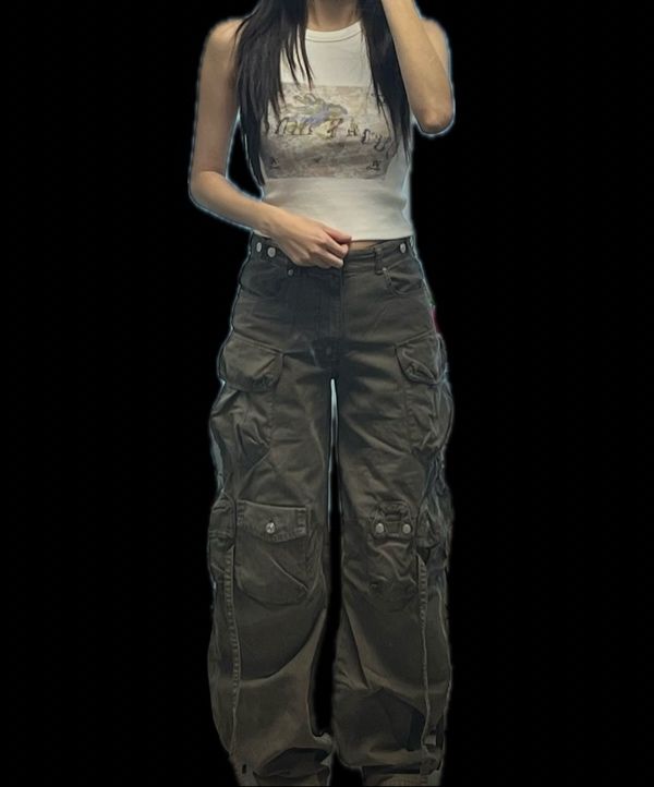 MUSINSA | GRAILZ ERBE MULTI CARGO PANTS [BROWN]