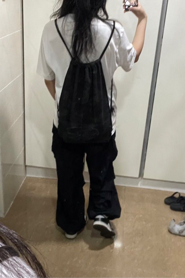 バッグ ERTR Symbol Gymsack (Black Camo) MUSINSA公式 | ERTR Symbol Gymsack (Black Camo)