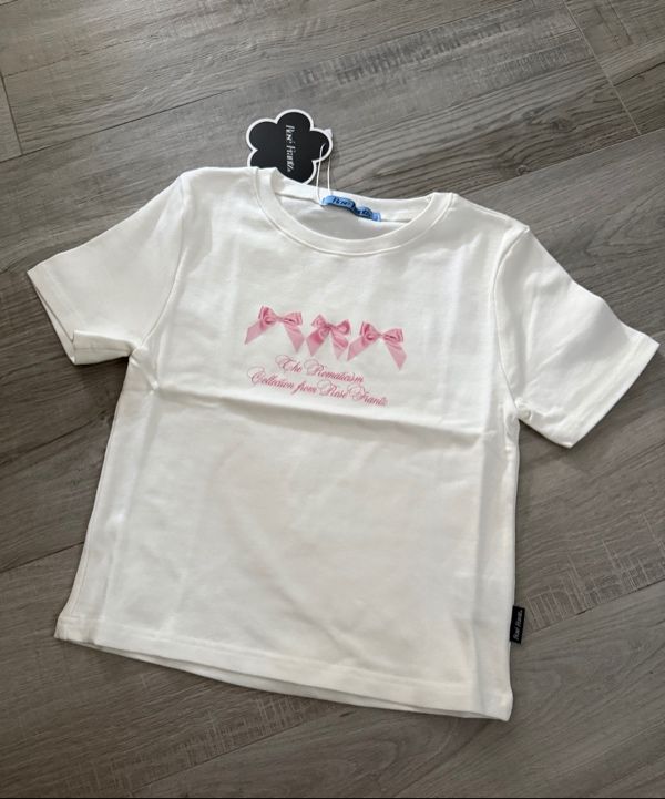 ★Rose Frantz★ Ribbon Lettering Tshirt White 5006681572 MUSINSA | ROSÉ FRANTZ Ribbon Lettering T-shirt [White]