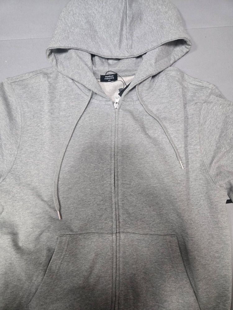 MUSINSA | MUSINSA STANDARD ZIP-UP HOODIE [MELANGE GRAY]