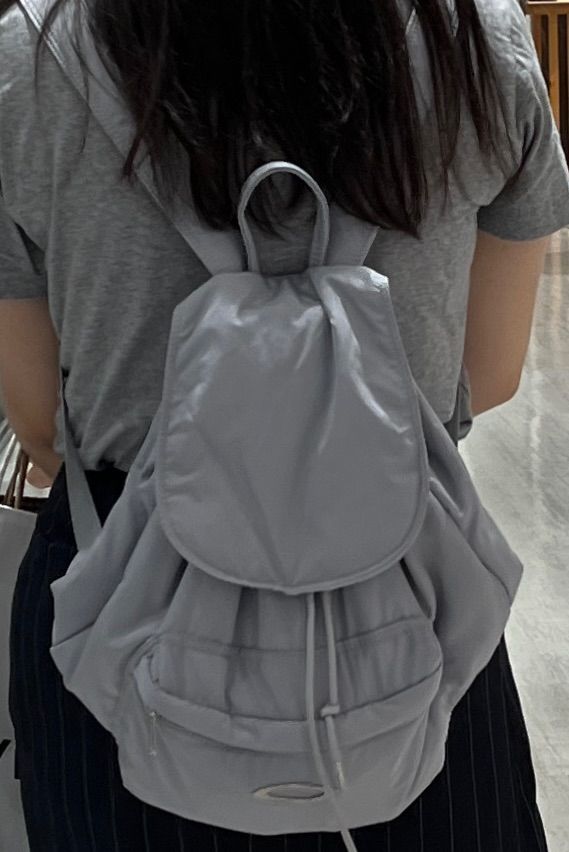 ★NOIAGO★ Nylon Puffer Backpack Light Grey MUSINSA | NOIAGO NOI1342 Nylon puffer backpack (light gray)