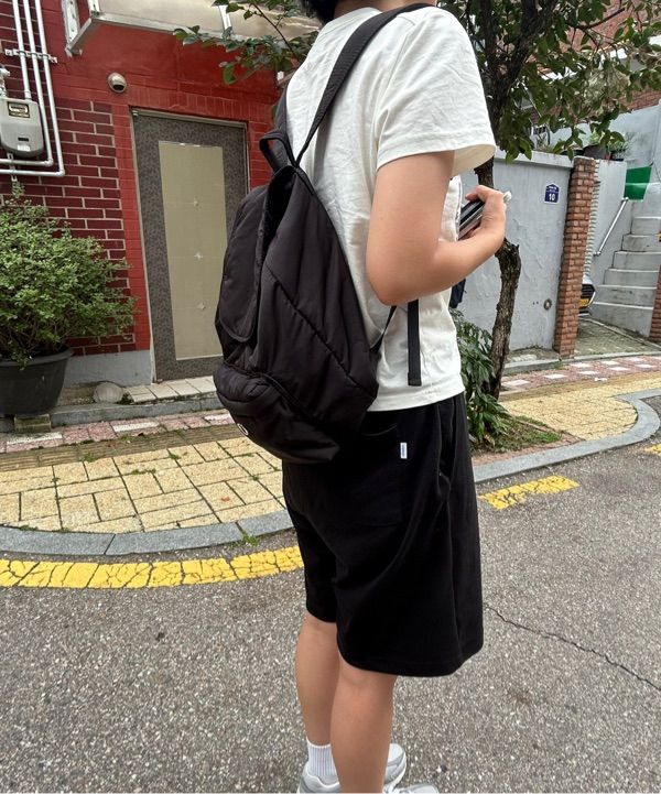 ★NOIAGO★ Nylon Puffer Backpack Black NOI1343 Puffer Backpack - Black