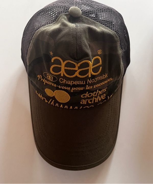 MUSINSA | AEAE WEB LOGO MESH CAP [CAMO]