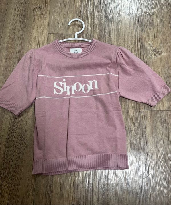 MUSINSA公式 | SINOON Sinoon Logo Half Knit (Pink)