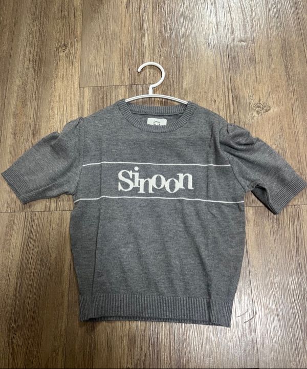 Sinoon ニット MUSINSA公式 | SINOON Sinoon Logo Half Knit (Pink)