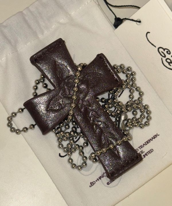 MUSINSA | SCULPTOR [Sculptor x Ed Hardy] Cross Leather Strap
