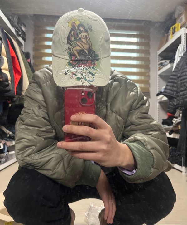 MUSINSA | SCULPTOR [Sculptor x Ed Hardy] Distressed Cap Raw