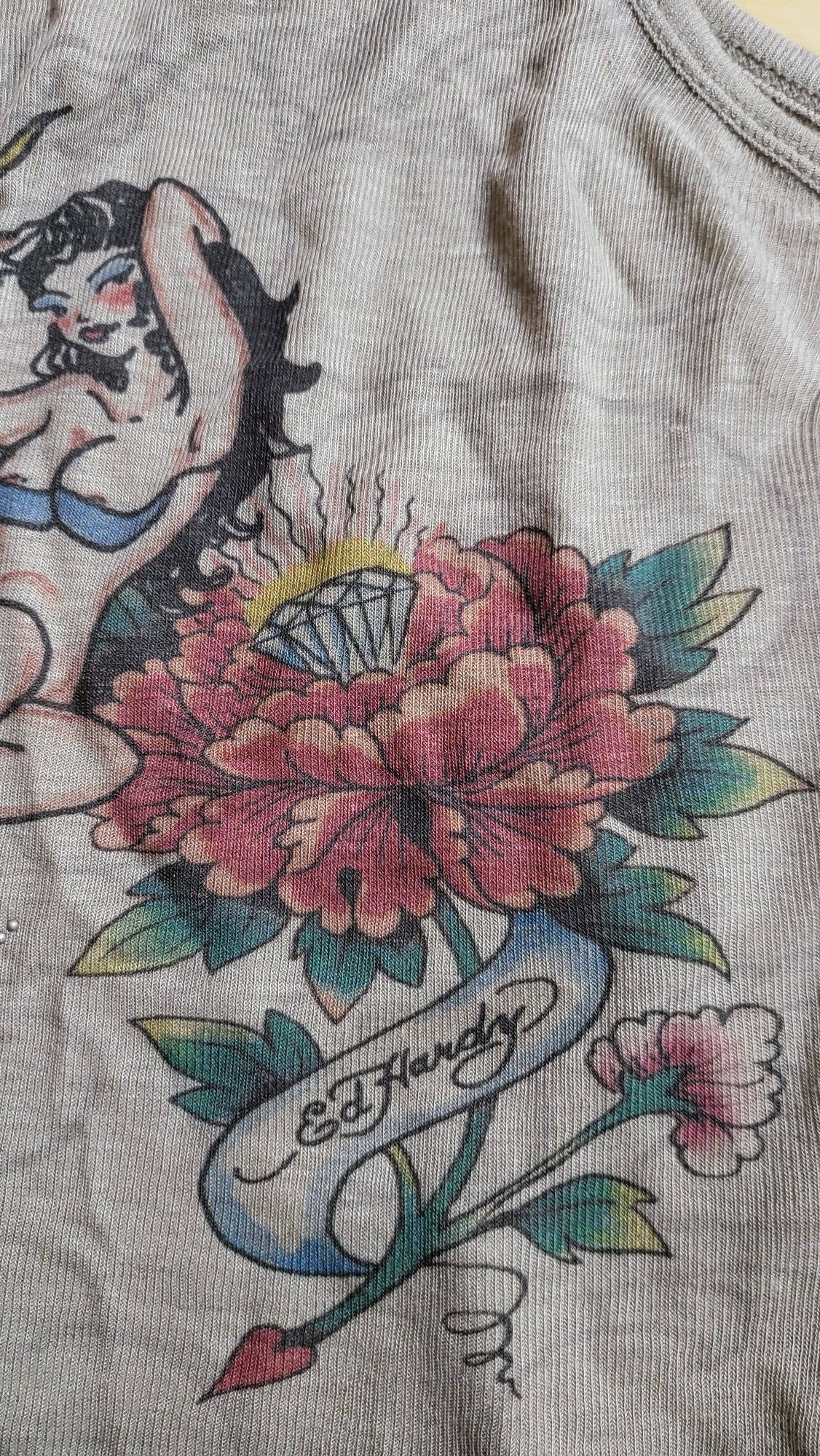 MUSINSA | SCULPTOR [Sculptor x Ed Hardy] Sheer Tank Top Beige