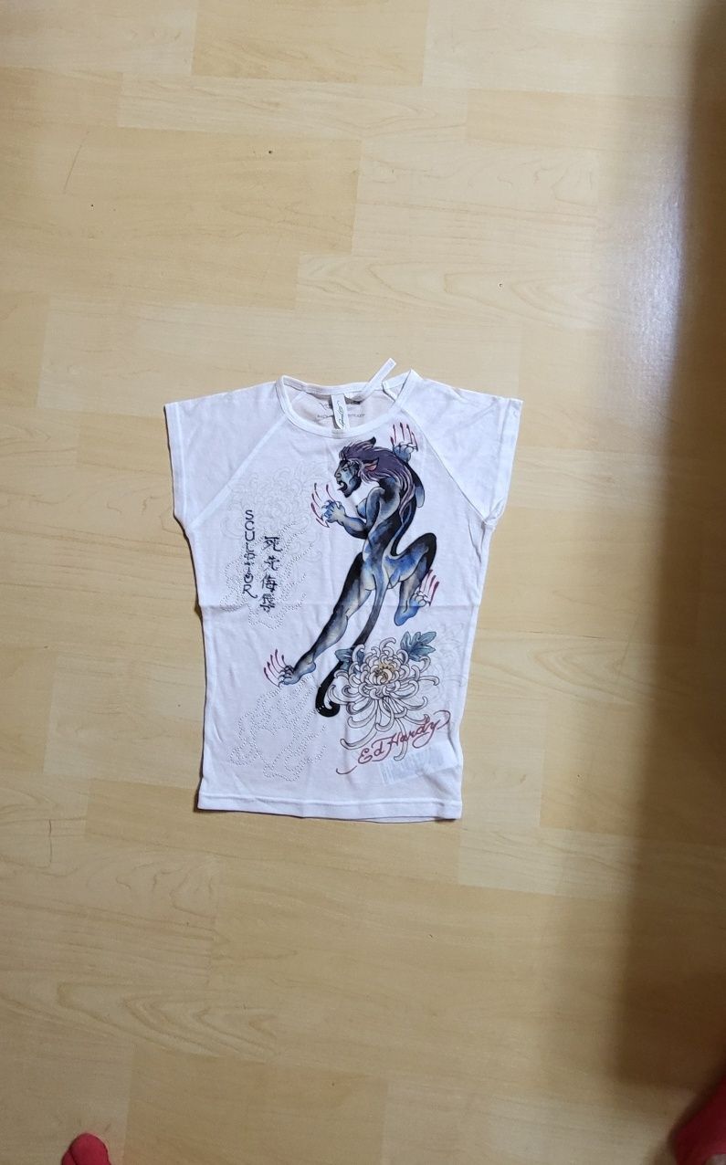 MUSINSA | SCULPTOR [Sculptor x Ed Hardy] Devil Raglan Tee White