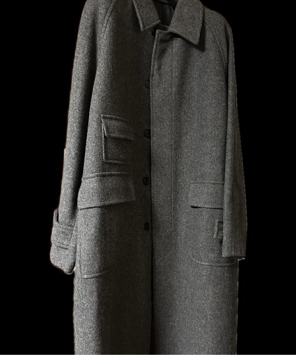 MUSINSA | MUSINSA STANDARD Shetland Wool Oversized Balmacaan Coat