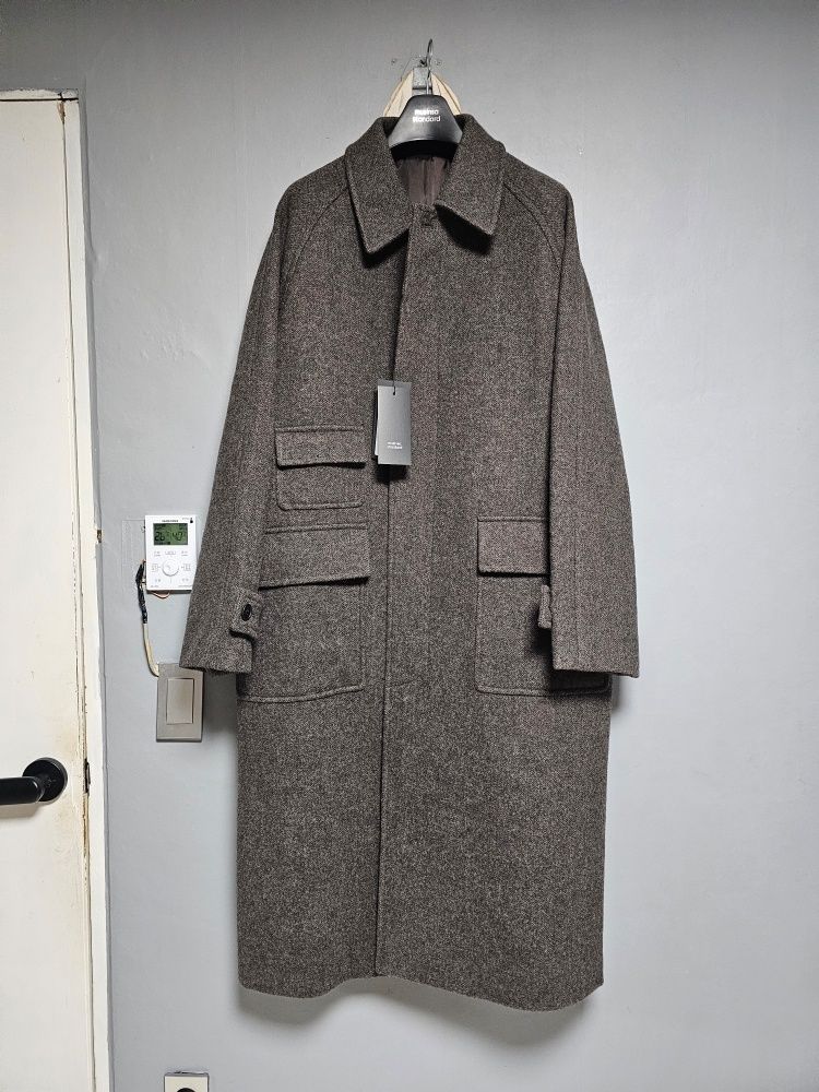MUSINSA | MUSINSA STANDARD Shetland Wool Oversized Balmacaan Coat