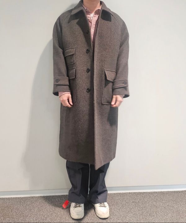 MUSINSA | MUSINSA STANDARD Shetland Wool Oversized Balmacaan Coat