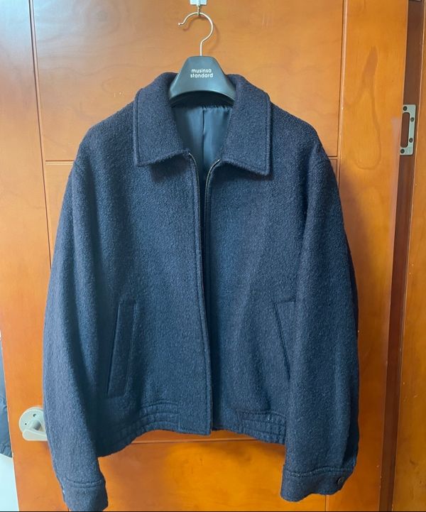 MUSINSA公式 | MUSINSA STANDARD ウールブレンドボアブルゾン