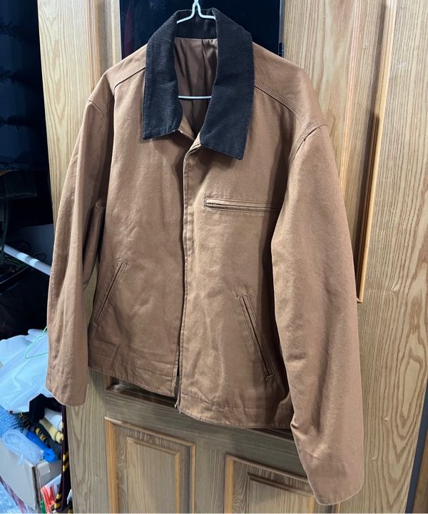 ジャケット・アウター MONOHA Coated cotton work jacket / brown ジャケット・アウター MONOHA Coated cotton work jacket