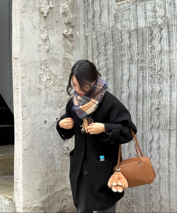 MUSINSA ヘイリーウールブックルハーフコート MUSINSA ヘイリーウールブックルハーフコート