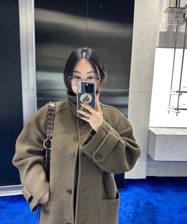 【新品未使用】LIDNM FINE WOOL MINIMAL HALF COAT MUSINSA | MUSINSA STANDARD WOMAN Women's Wool Blend Boucle