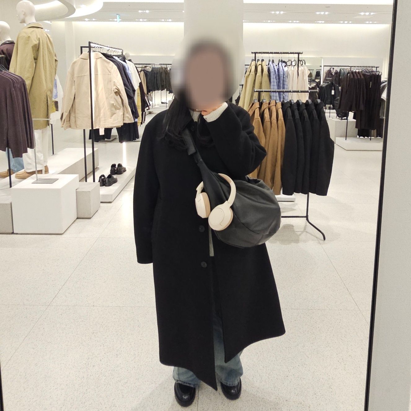 大特価MUSINSA韓国 ウィメンズウールブレンドオーバーショルダーマックコート MUSINSA公式 | MUSINSA STANDARD WOMAN ウィメンズウールブレンド
