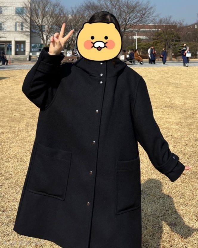 BLESS N° ブレス ウール フードコート ネイビーM MUSINSA公式 | MUSINSA STANDARD WOMAN ウィメンズウールブレンド