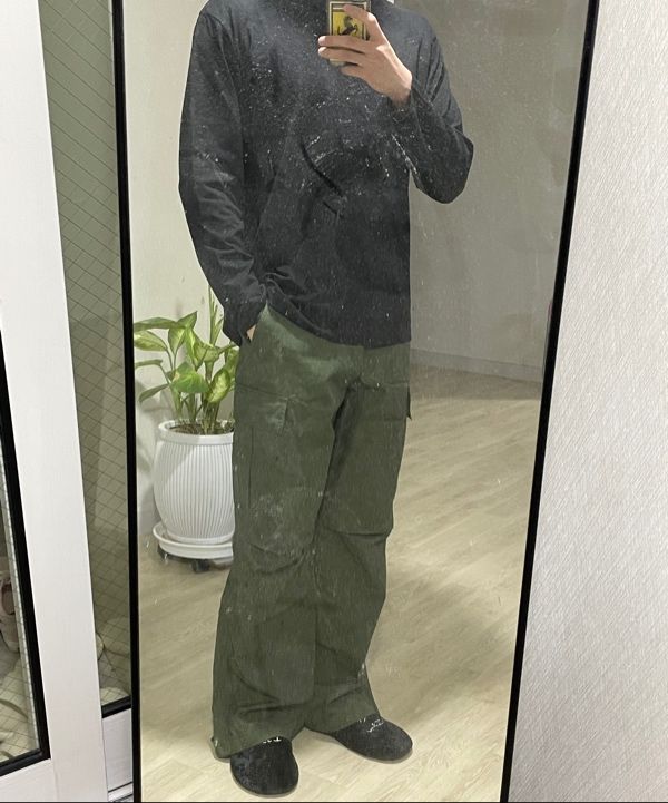 【SATIIIZ】Mozen Wide Cotton Cargo Pants MUSINSA | MUSINSA STANDARD Cotton Wide Side Zipper Cargo
