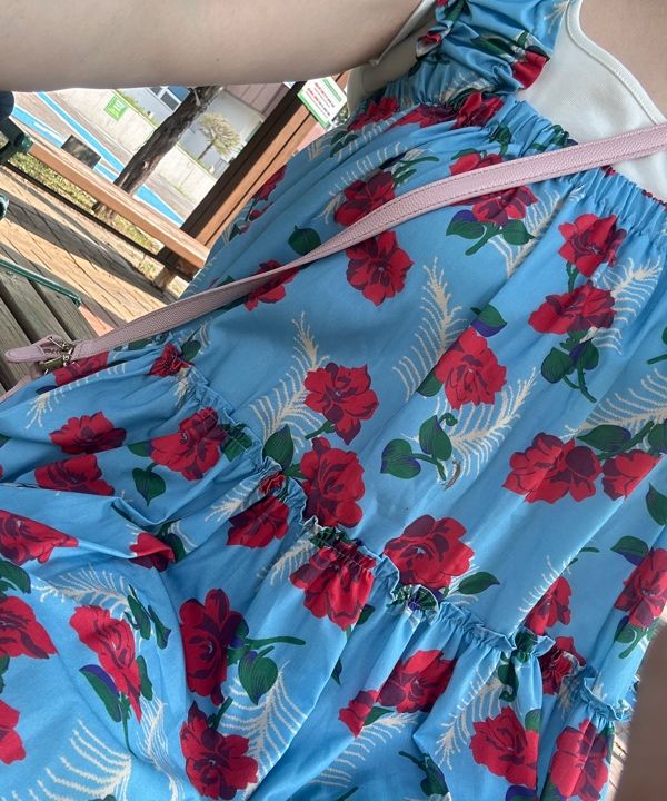 MUSINSA公式 | VIKINI VENDER Robi Flower Babydoll Mini One Piece