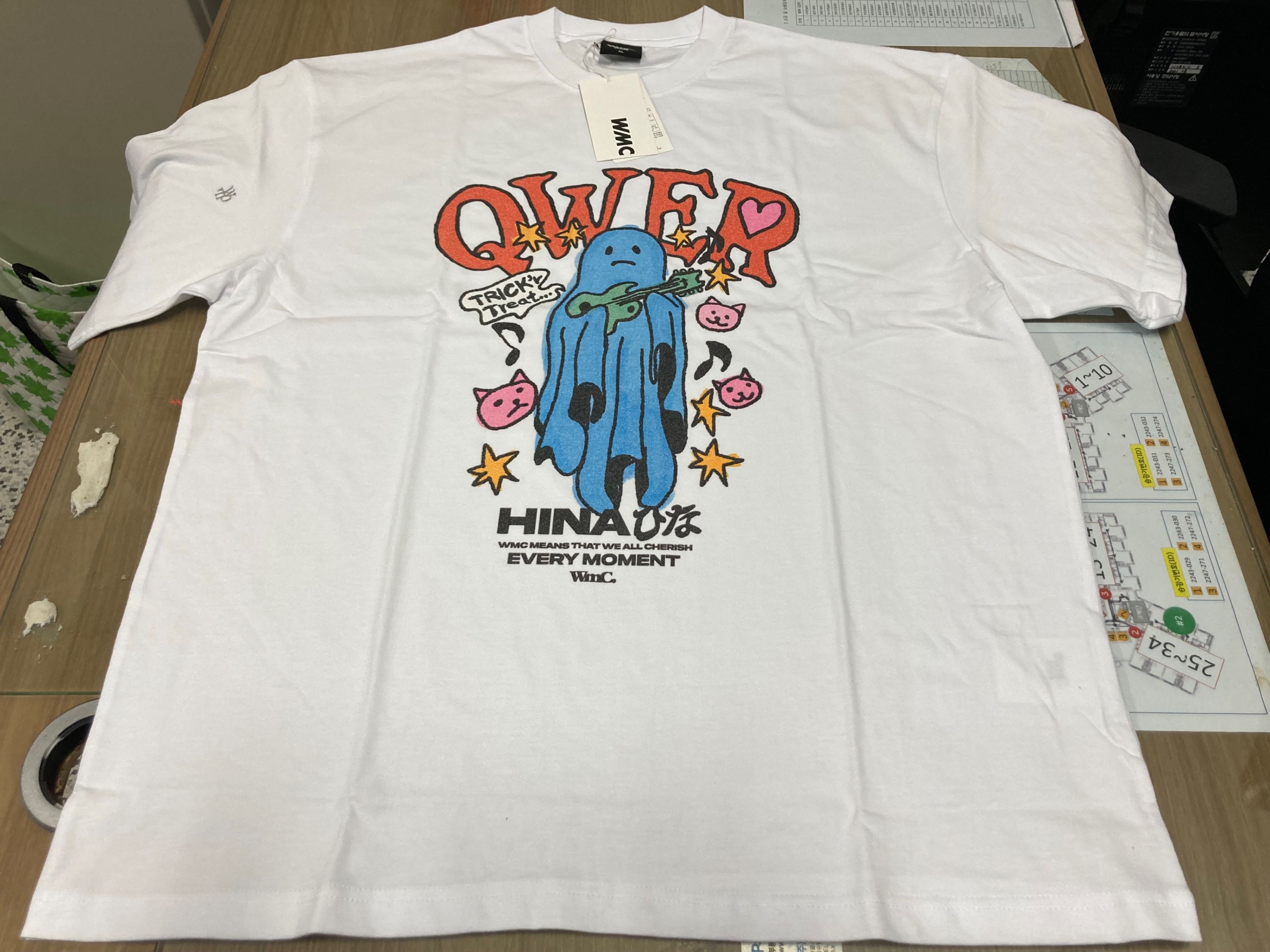 MUSINSA | WMC QWER Ghost T-shirt_BLUE