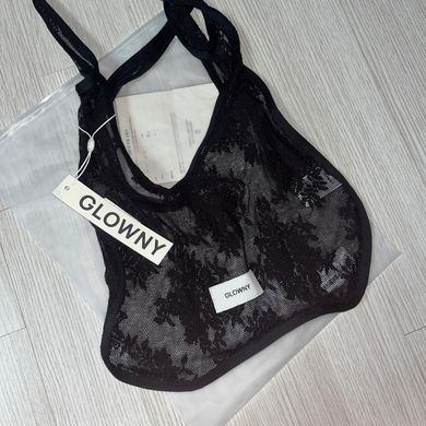 MUSINSA | GLOWNY FLORAL LACE BAG (BLACK)