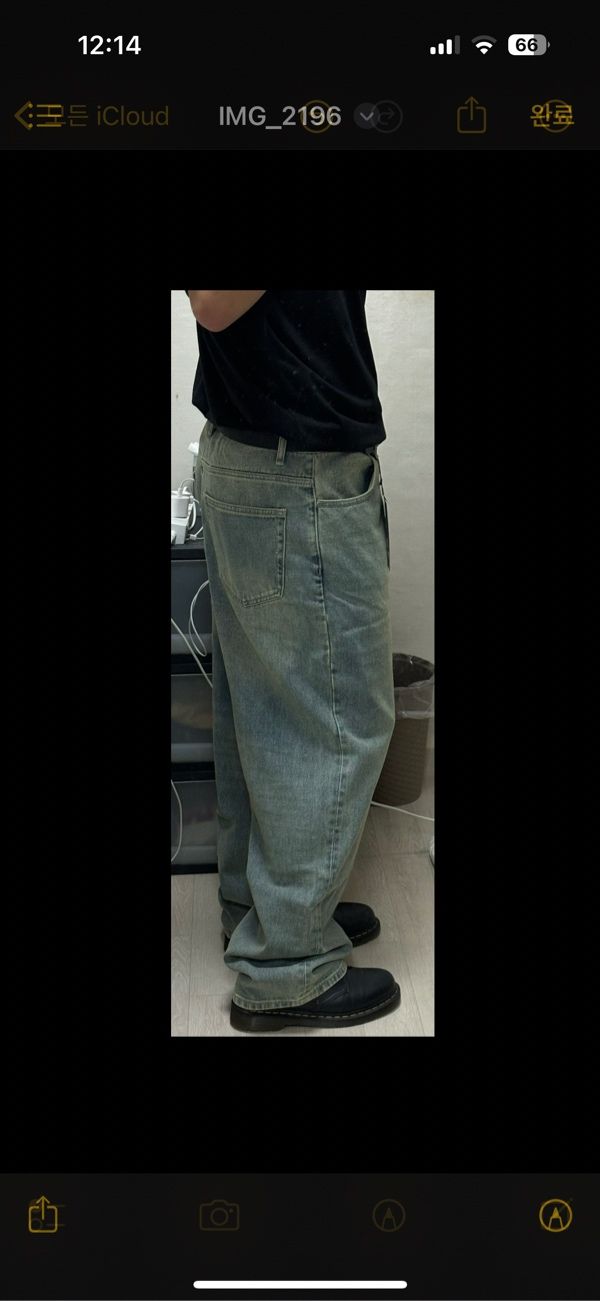 ★MUSINSA STANDARD★ Coated loose exhaust denim pants light MUSINSA | MUSINSA STANDARD Coated loose exhaust denim pants