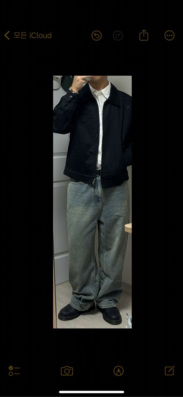 ★MUSINSA STANDARD★ Loose Exhaust Denim Pants Gray MMDNP506 MUSINSA | MUSINSA STANDARD Loose Straight Denim Pants [Gray]