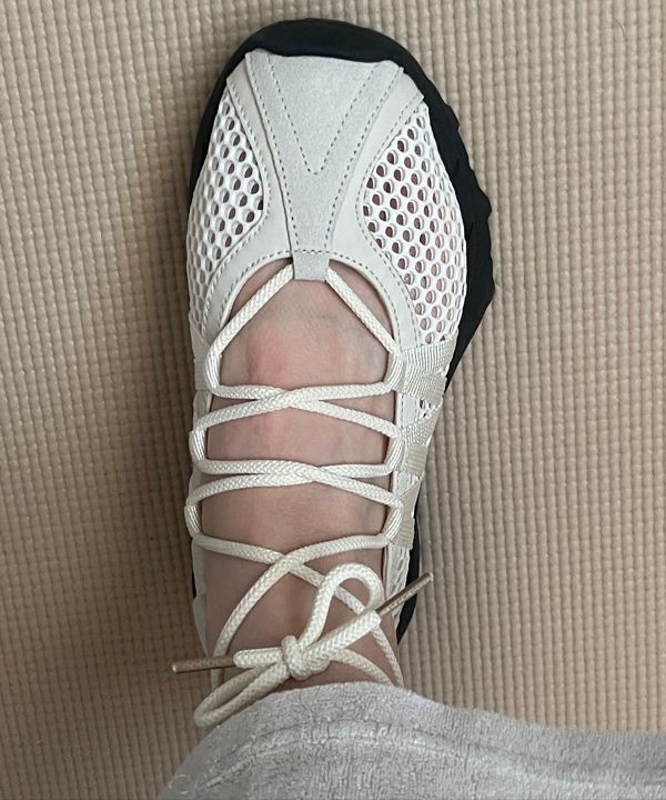MUSINSA | MATIN KIM MESH BALLET SNEAKERS IN IVORY