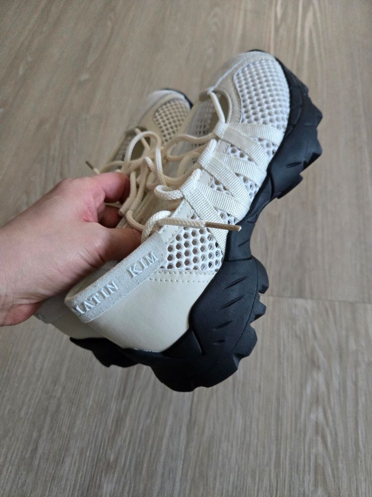 MUSINSA | MATIN KIM MESH BALLET SNEAKERS IN SILVER