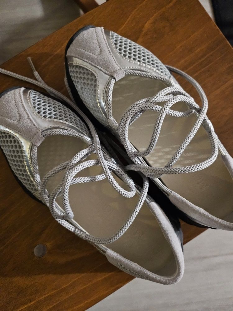 MUSINSA | MATIN KIM MESH BALLET SNEAKERS IN SILVER