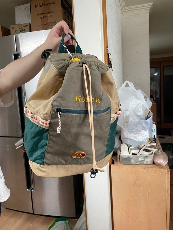 MUSINSA | KODAK Kodachrome Bucket Backpack GREEN