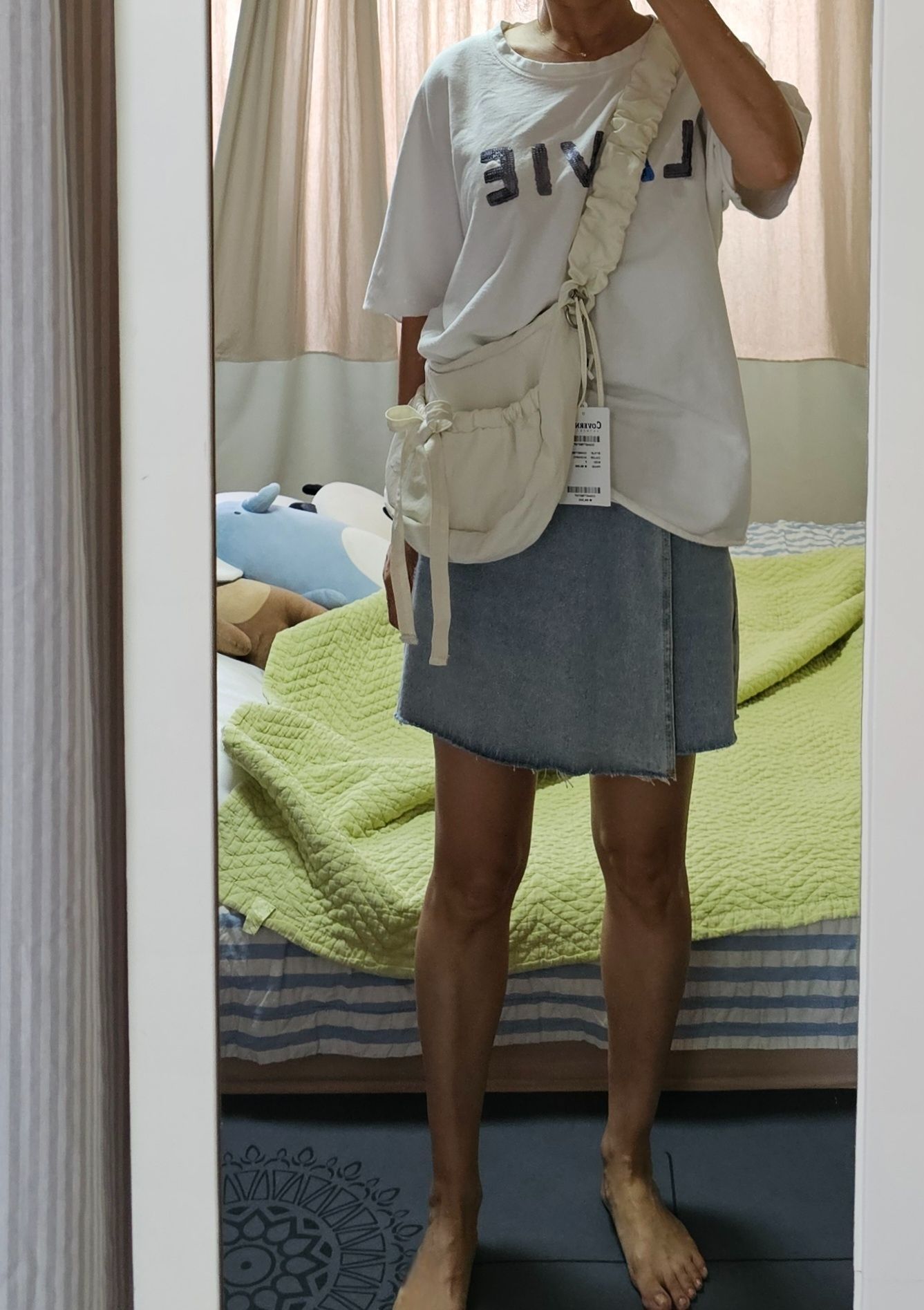 ショルダーバッグ・ポシェット COVERNAT Cloverheart Shirring Medium Nylon Hobo Bag 5JH471 MUSINSA | COVERNAT WOMAN Clover Heart Shirring Medium Nylon